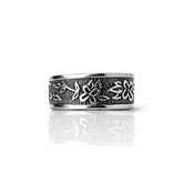Tropical Paradise - Handcrafted Stainless Steel Floral Spoon Ring RingByJosh