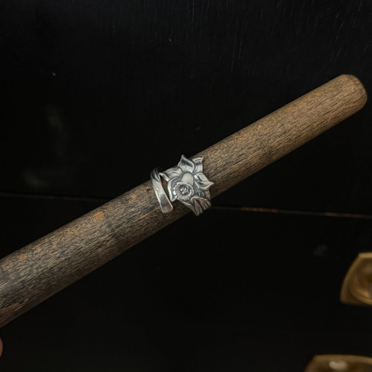 Narcissus Flower Wrap Spoon Ring - Size 6 RingByJosh
