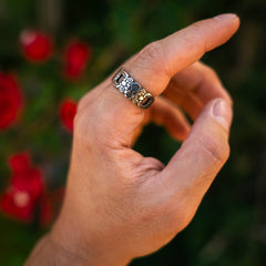 Everbloom- Handcrafted Stainless Steel Floral Spoon Ring RingByJosh