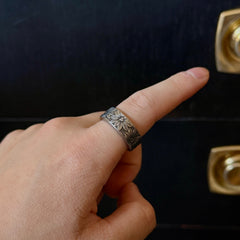 Daisy Daze -  Handcrafted Stainless Steel Daisy Spoon Ring RingByJosh