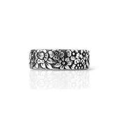 WildFlower - Handcrafted Stainless Steel Floral Spoon Ring RingByJosh