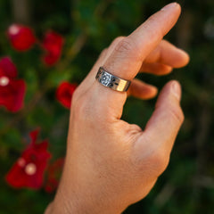 Island Pacific -  Handcrafted Stainless Steel Floral Spoon Ring RingByJosh