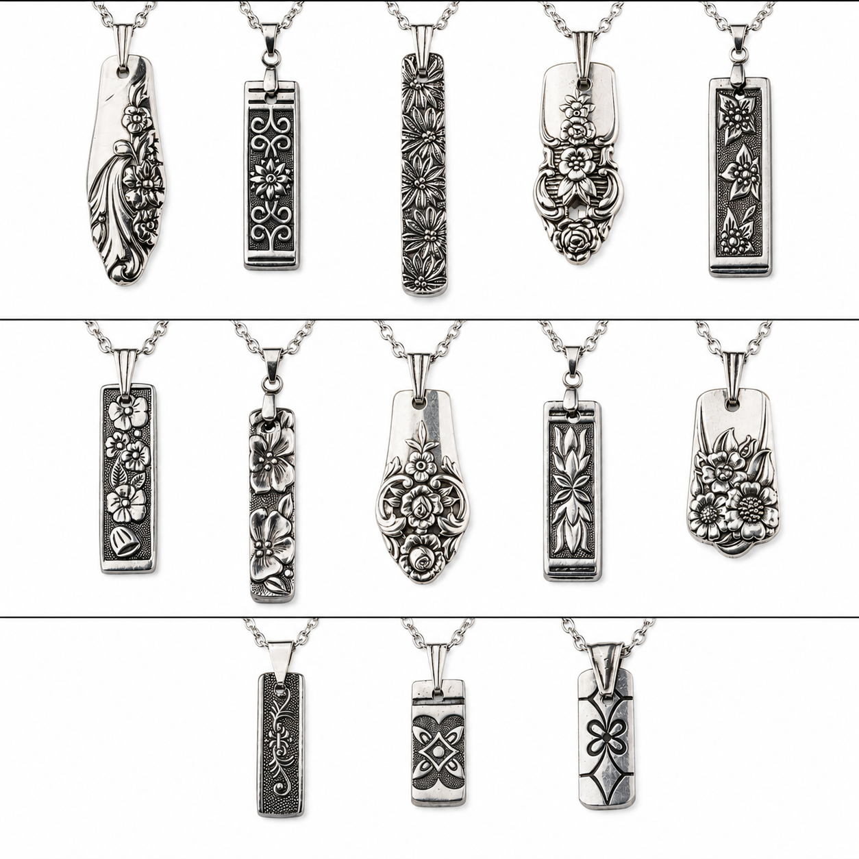 Mystery Spoon Pendant - Vintage Handcrafted Antique Spoon Pendant RingByJosh