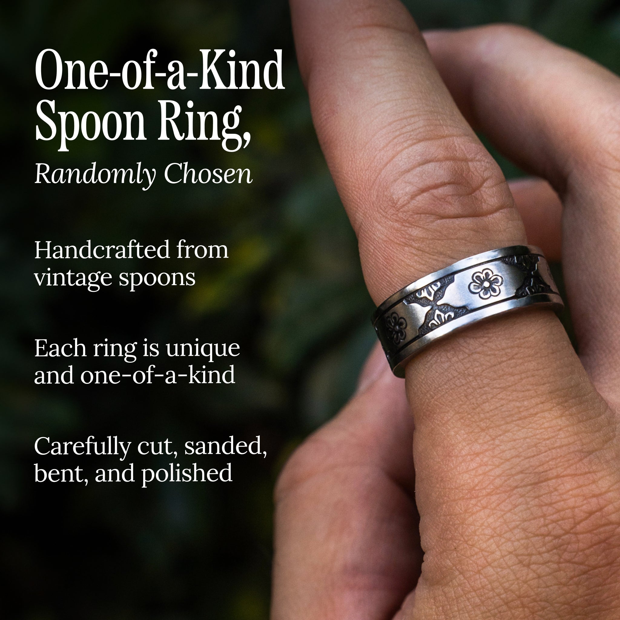 Mystery Spoon Ring - Vintage Handcrafted Antique Spoon Ring RingByJosh