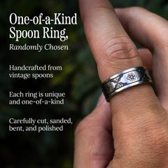 Mystery Spoon Ring - Vintage Handcrafted Antique Spoon Ring RingByJosh