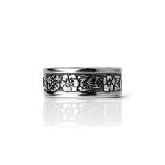Danielle's Garden - Handcrafted Stainless Steel Floral Spoon Ring RingByJosh