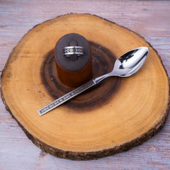 Silver Lei - Handcrafted Stainless Steel Floral Spoon Ring RingByJosh